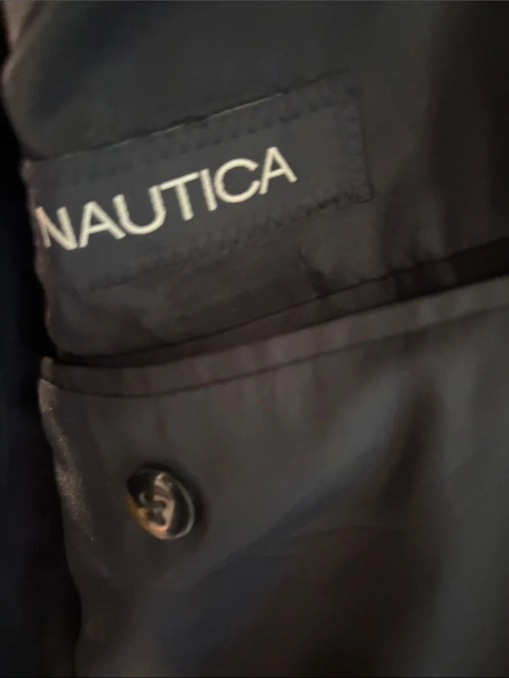 Nautica Men's Brown Single-Button Notch Lapel Sport Coat